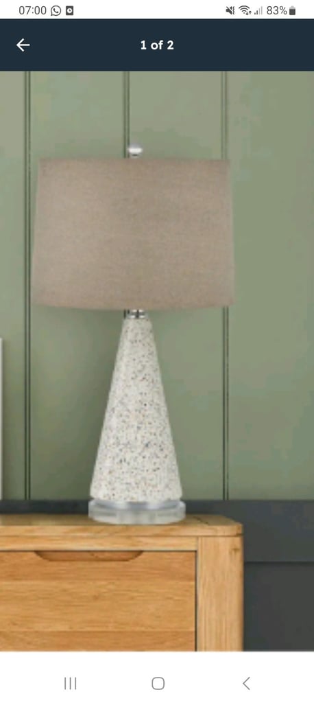 image for Oak Furniture Land Caravelle Table Lamp. New. 