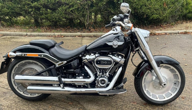 2021 21 HARLEY DAVIDSON FLFBS FATBOY [Phone number removed]BLACK11k MILESCUSTOM CRUISER