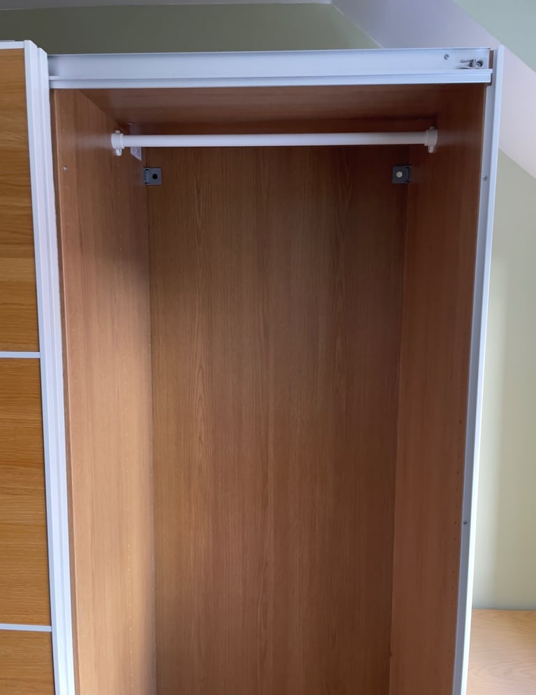 FREE DELIVERY 🥰🚚🥰IKEA PAX BROWN SLIDING MIRROR WARDROBE GREAT CONDITION 