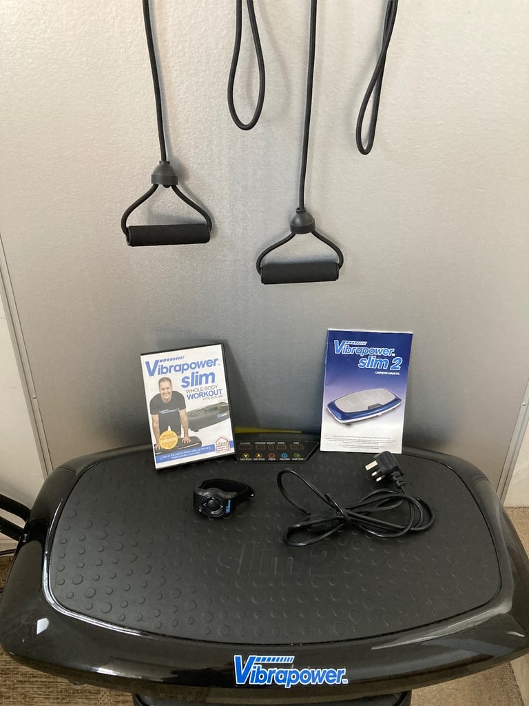 VIBRAPOWER SLIM 2 VIBRATION PLATE AND EQUIPMENT. AS NEW. 
