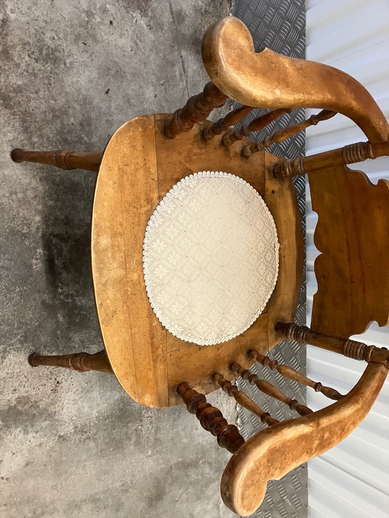 Vintage High Back Armchair 