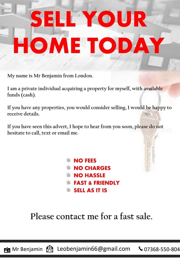 ACQUIRING RESIDENTIAL OR COMMERCIAL PROPERTY FOR SALE