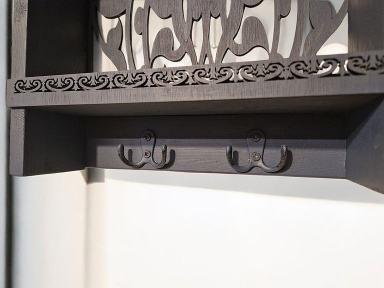 Spice Kitchen storage Herb Rack Spice Shelf Rack Rustic Wooden Laser Cut Hand Made