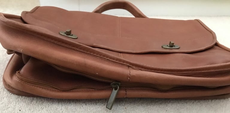 Leather Satchel in Tan Colour