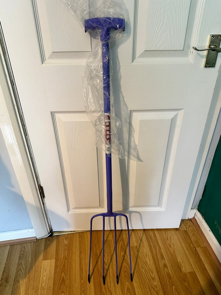 Red Gorilla Tubular 4 Prong Manure Fork T-Grip Stable