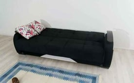 Exceptional 3 & 2 Seater fabric ottoman sofa bed 2 and 3 seater\Sofa bed
