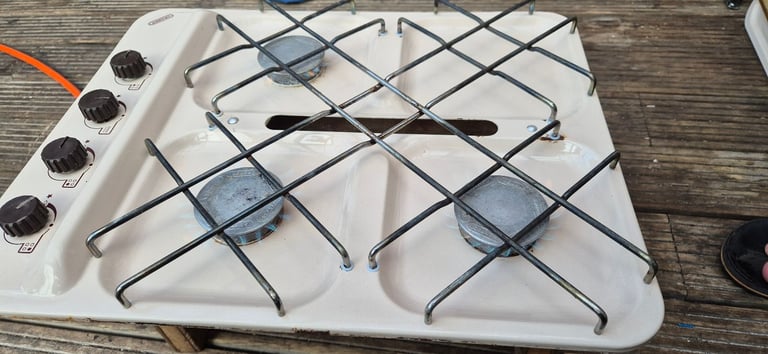 CRAMER and VANETTE gas hob and grill with glass lid for camper caravan motorhome boat.