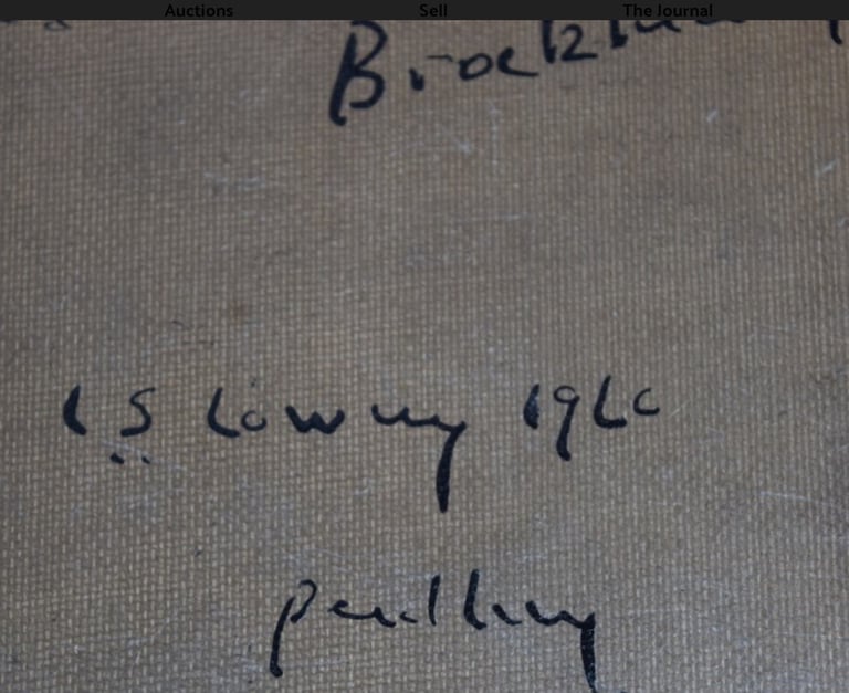 “Street lamp” signed LS Lowry