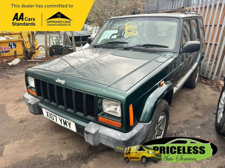2000 X JEEP CHEROKEE 60TH ANNIV. AUTO 2.5 SUV 5DR PETROL 4X4 (279 G/KM, 121 BHP)
