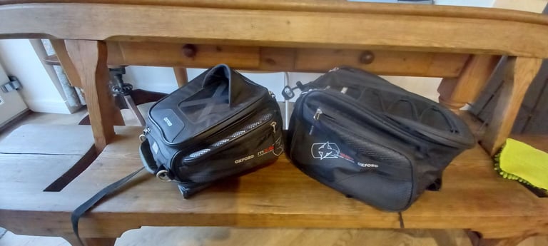 Oxford motorbike tank bag and rear seat bag