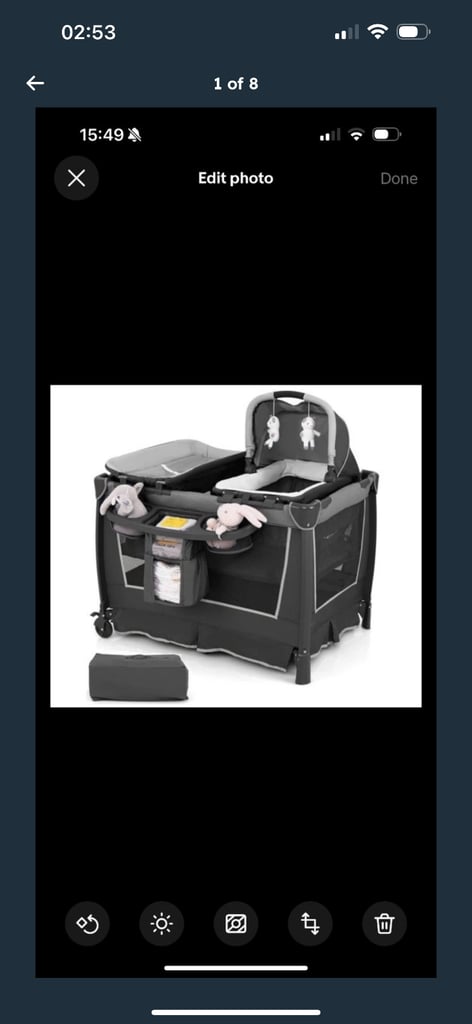 Cot play pen 