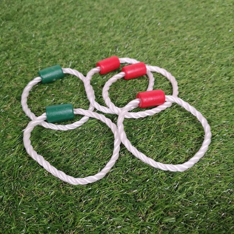 Quoits - Family Fun Garden Game for kids children adults. Rope Ring Game. Hoopla Ring Toss Game