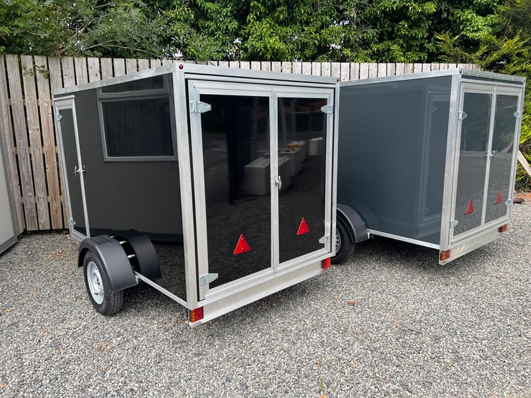 Box Trailer 8ft x 5ft x 5ft Tow a Van ( camping storage mountain bike mobility )