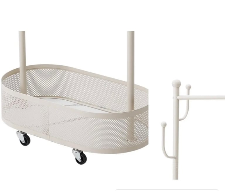 Small Clothes Rack with Wheels 