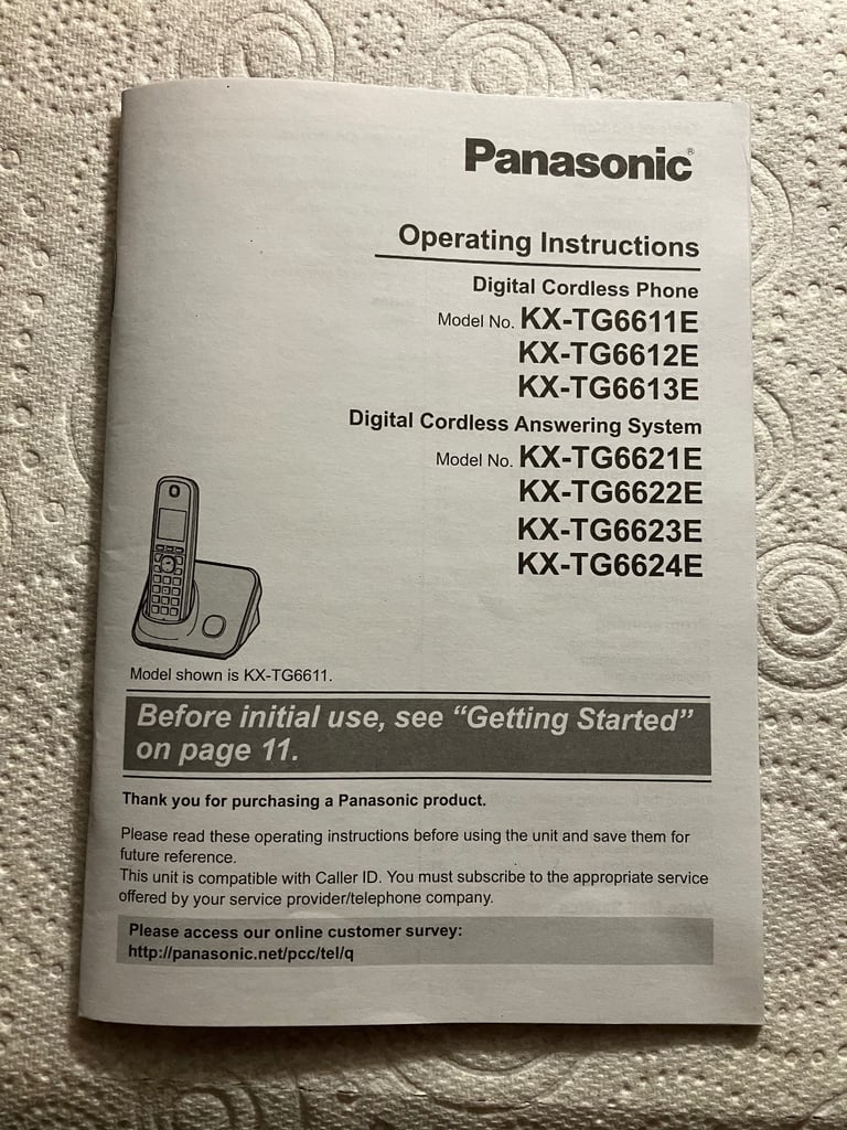 PANASONIC TRIO HANDSET CORDLESS PHONE ** STILL AVAILABLE **