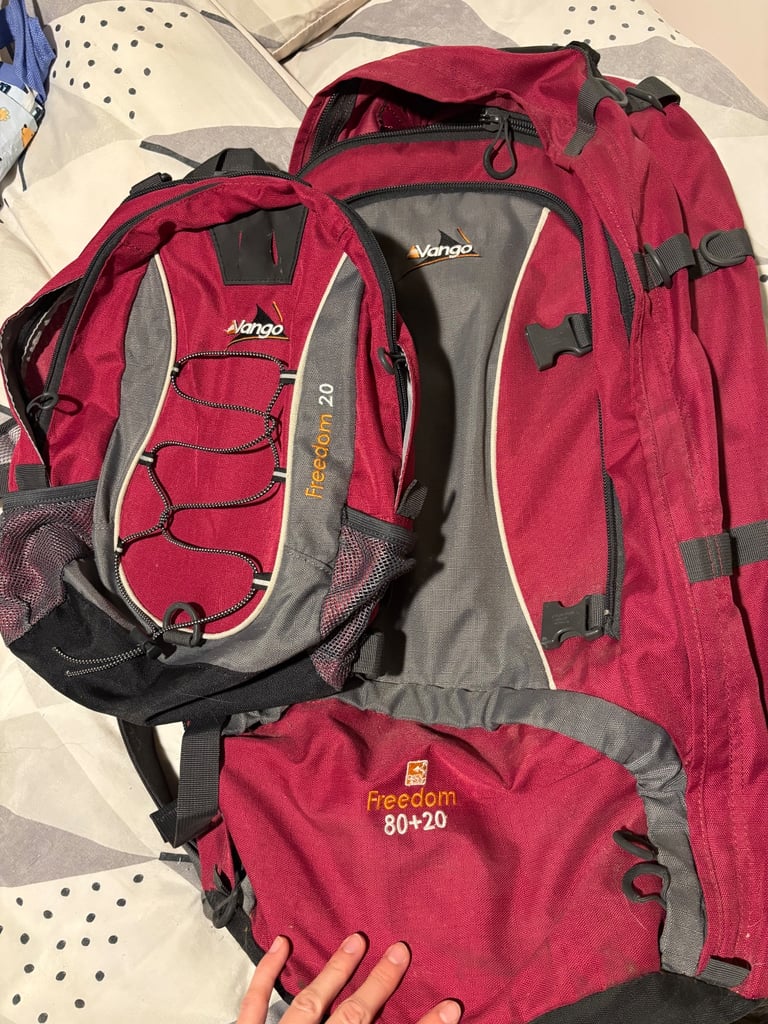 Vango 80L pink backpack 