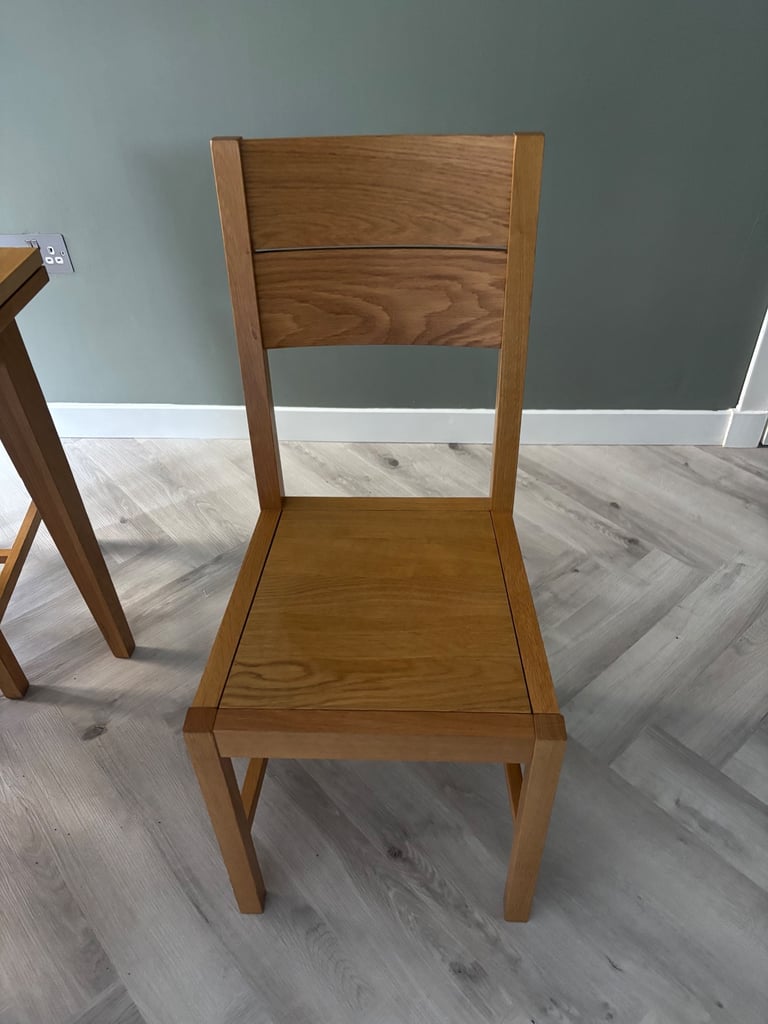 John Lewis Oak Dining Table & 6 Chairs