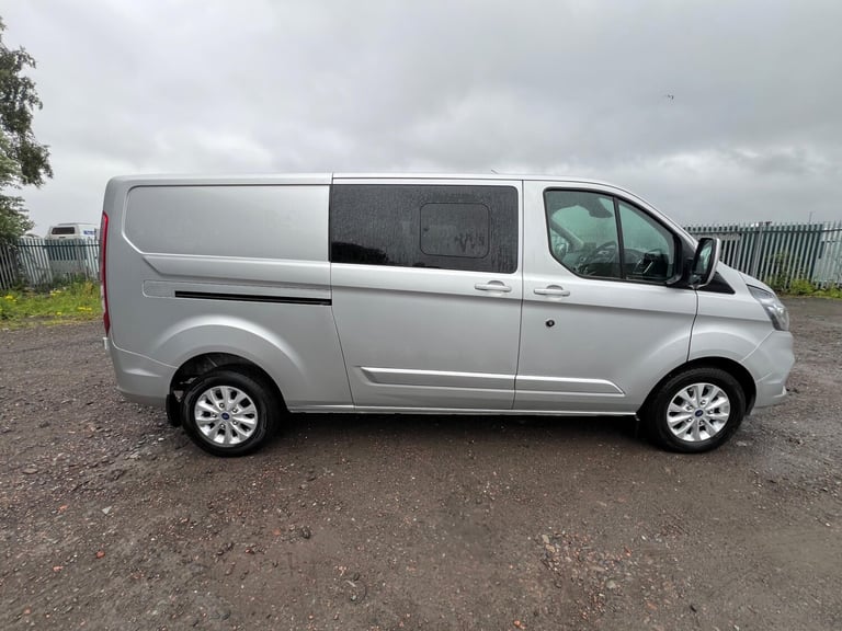 FORD TRANSIT CUSTOM 2.0 EcoBlue 130PS L2H1 DOUBLE CAB LIMITED 2021 21 REG £13995