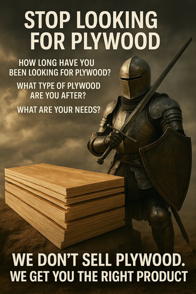 All plywood and sheet panel materials 