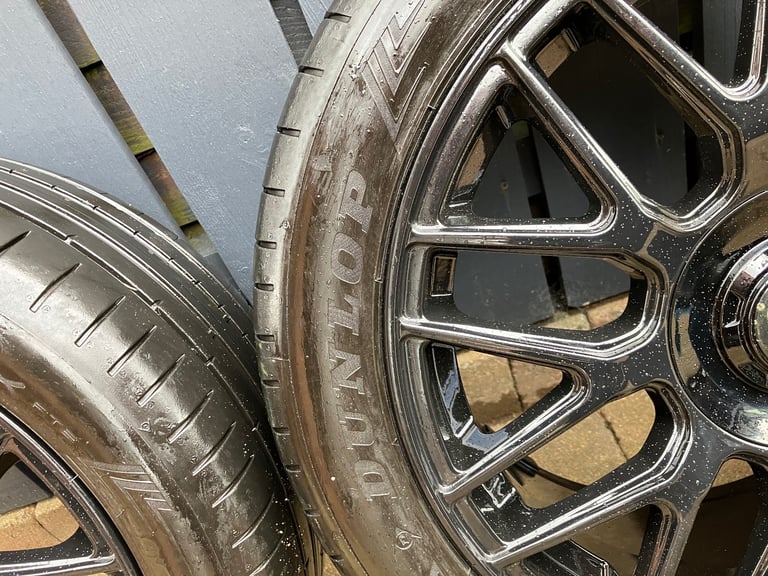 Newly powder coated 17” Honda allow wheels and 16 “space saver 