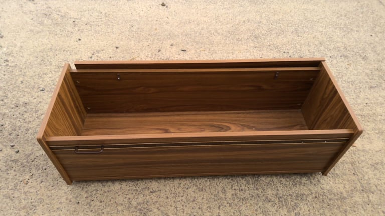 image for vintage blanket box on wheels