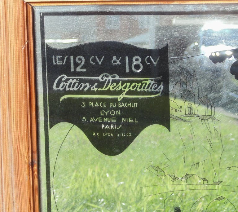 (#778)  breweriana french pub mirror advertising (Pick up only, Dy4 area)