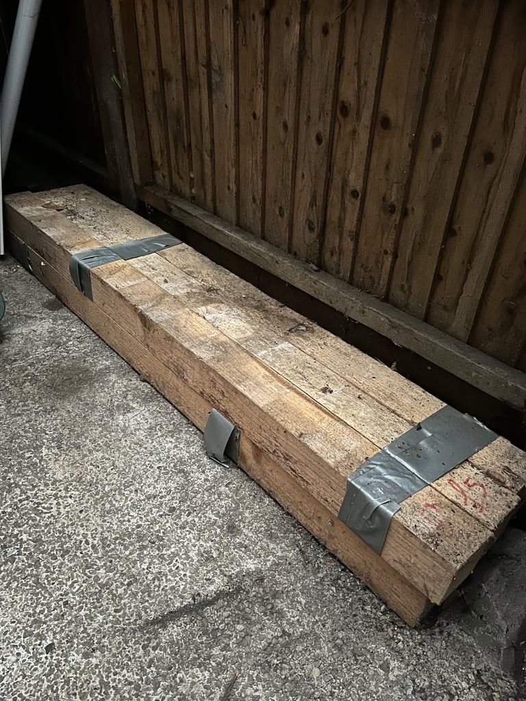 image for Reclaimed timber posts, 3x3 x 120cm x6