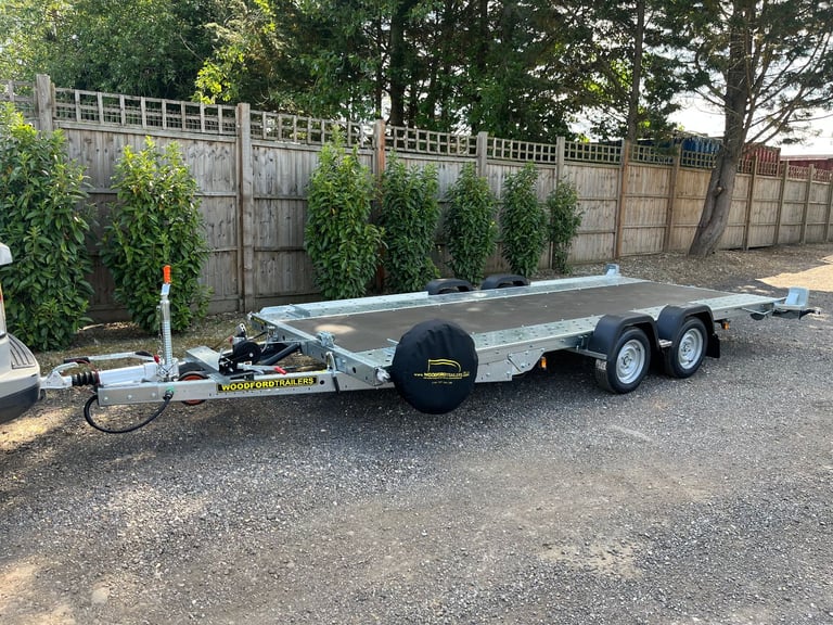 New Woodford Widebody 16' x 6'1 (4.87m x 1.98m) Car Trailer Transporter 3000KG
