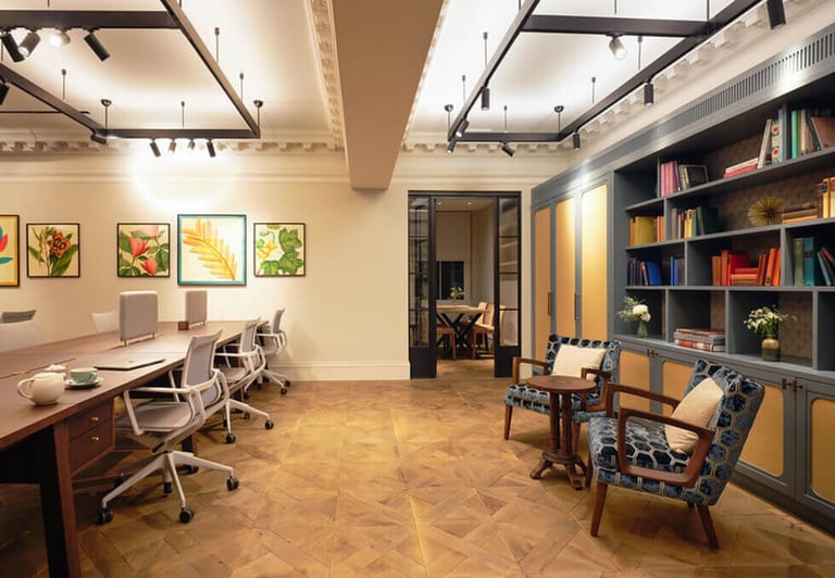 2 and 60 Person Private Office Suites to rent in *Knightsbridge*, SW1 Modern Style Building