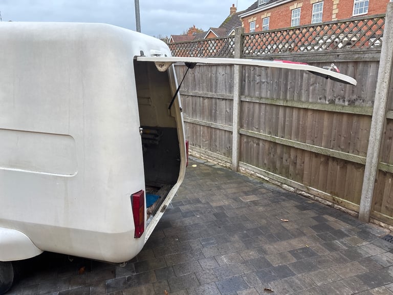 Twin axle fibreglass trailer