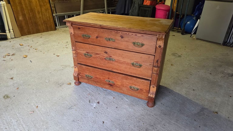 image for Solid German antique chest of draws.