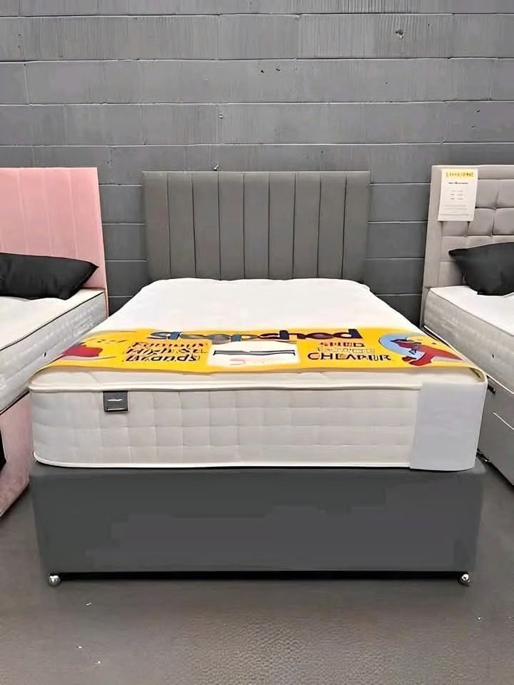 image for 🌷 Double Divan Bed | Soft Velvet Material | Same Day Dispatch 🌷