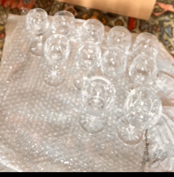 image for Crystal glasses - new no box 