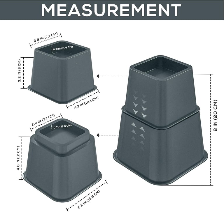 image for 8x Bed Furniture risers