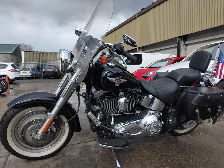 2005 55 HARLEY-DAVIDSON FLSTFI FATBOY FUEL INJECTED CUSTOM CRUISER LOW MILES