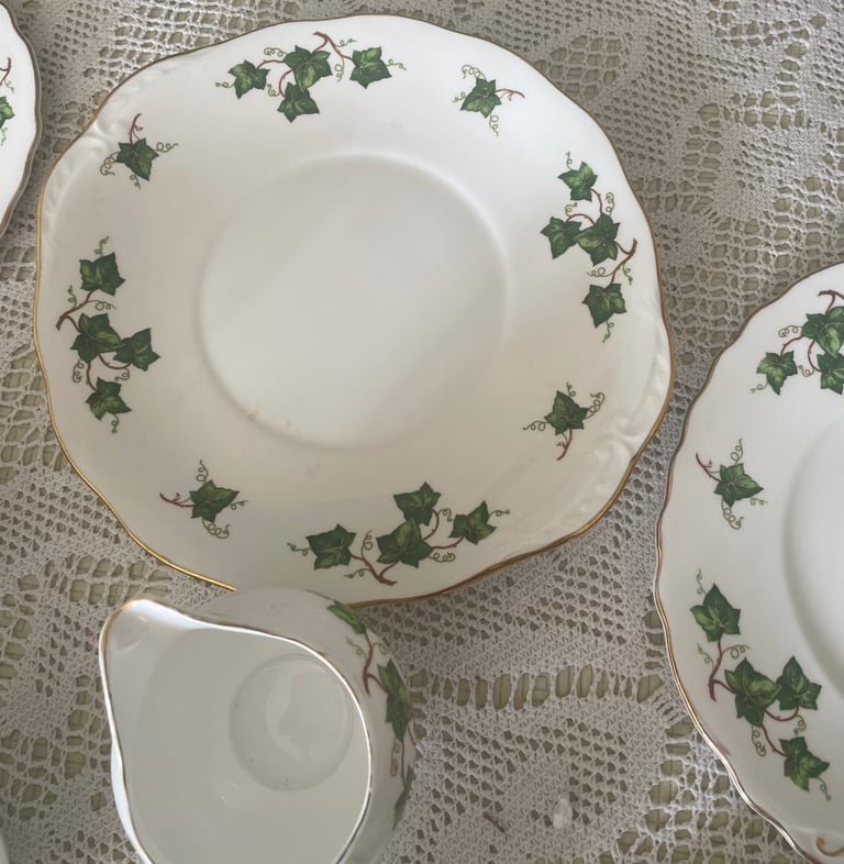 Vintage Colclough Bone China Ivy Tea Set