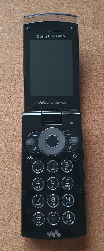 image for SONY ERICSSON W980 Walkman Black Flip Mobile Phone UNTESTED