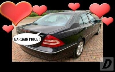image for Mercedes Benz Merc Sports Kompressor C180K Automatic C Class Auto Cheap Black Salon Car.           