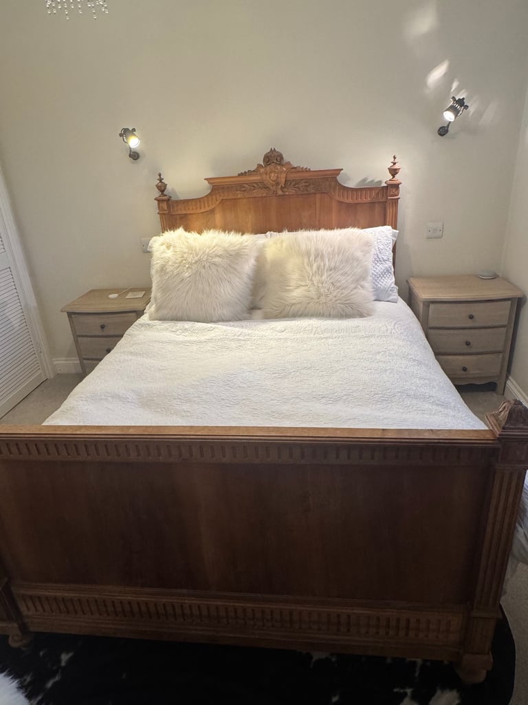 Antique French double bed 