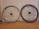front rear Road bike wheels (700C) with continental tyres  READ