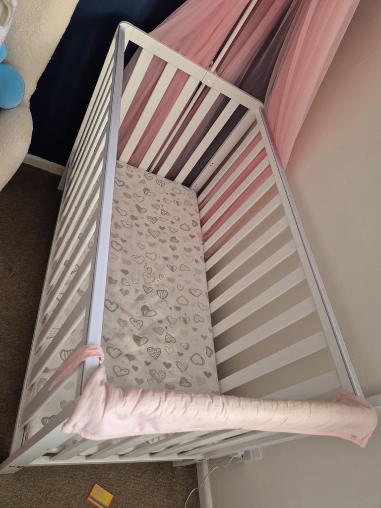 Used Cot Bed with mattress - good condition 