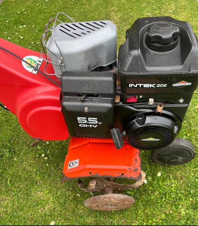 image for Rotavator petrol 20” tiller Briggs Intek 5.5hp cultivator serviced mower lawnmower trimmer