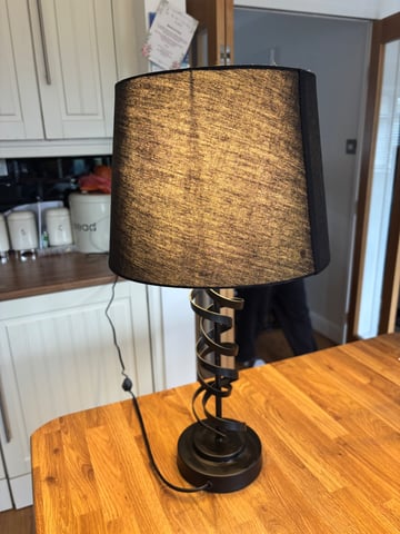 Black modern table lamp in Stoke-on-Trent, Staffordshire Gumtree