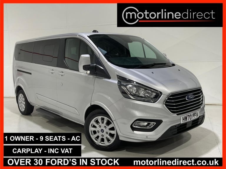 2020 Ford Tourneo Custom 2.0 EcoBlue 130ps L/R 8 Seater Titanium Auto MPV DIESEL Automatic