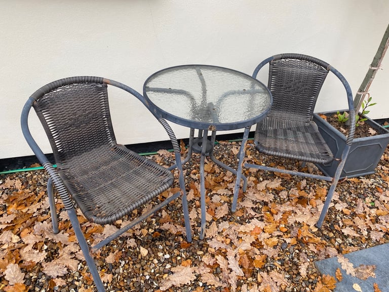 image for Table and 2 chairs