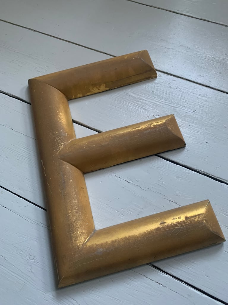 image for Vintage Reclaimed Industrial Antique Shop Sign Letter E