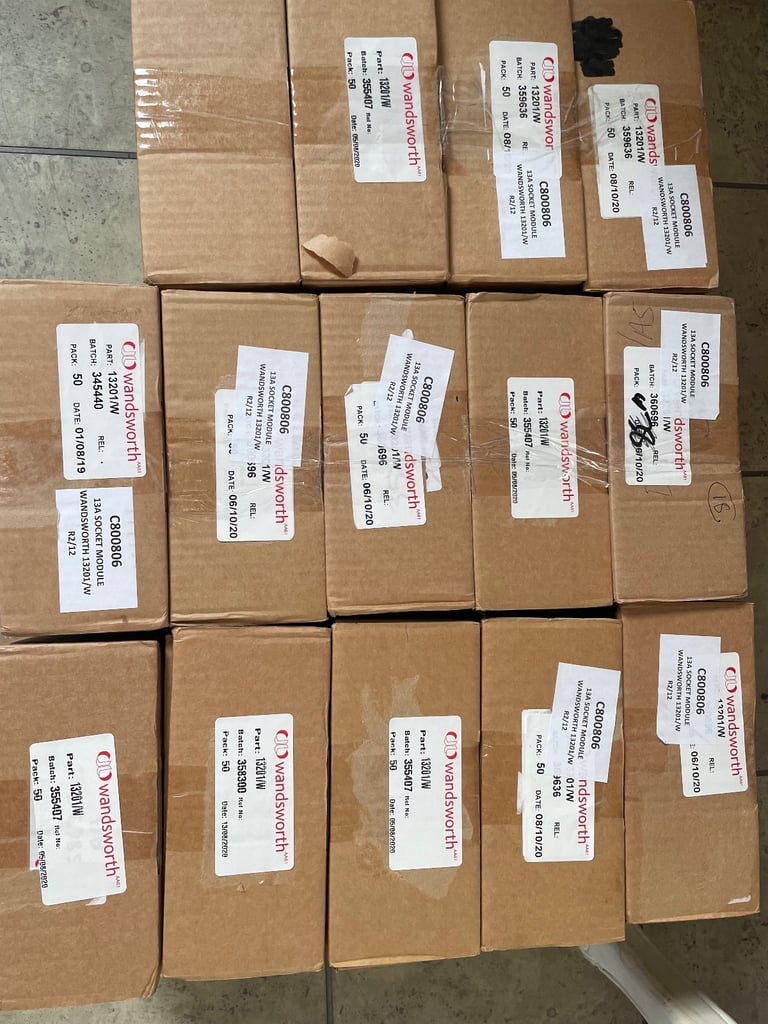 668x Wandsworth 13201/WR2/12 13amp Socket Module (JPTM145778)