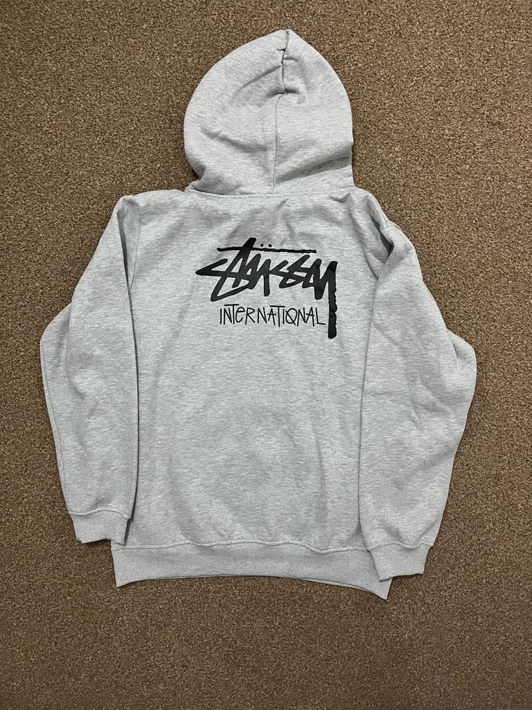 Grey Stussy hoodie 