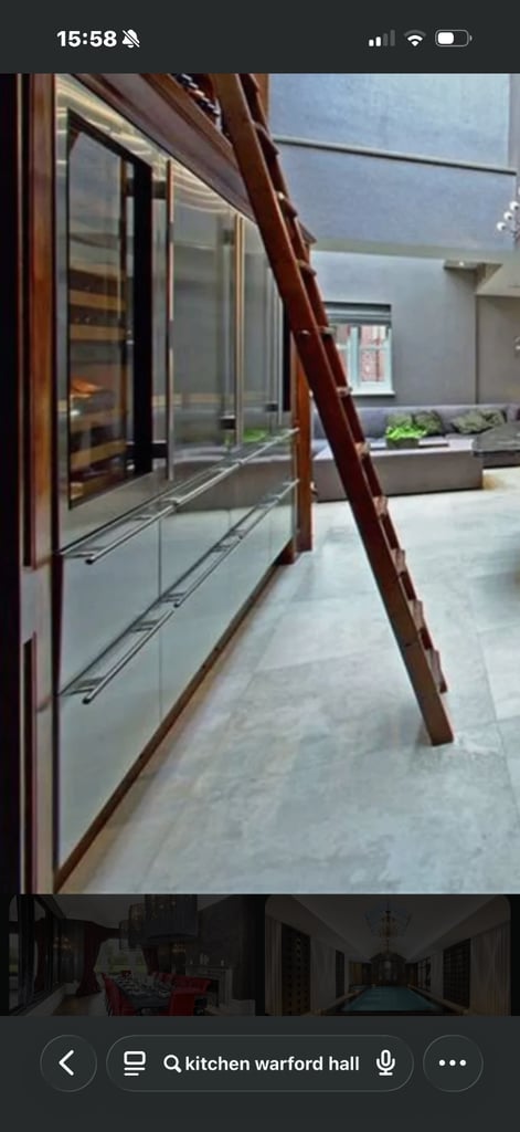 Custom Made Wine Rack,Ladder Sub  Zero fridge, freezer, chiller by Brookman for Smallbone 