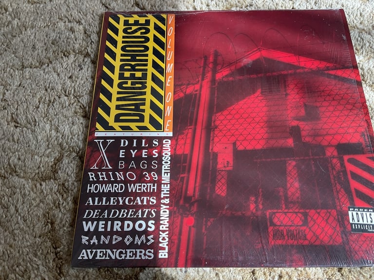 VARIOUS DANGERHOUSE VOLUME ONE LP RED VINYL PUNK COMPILATION 